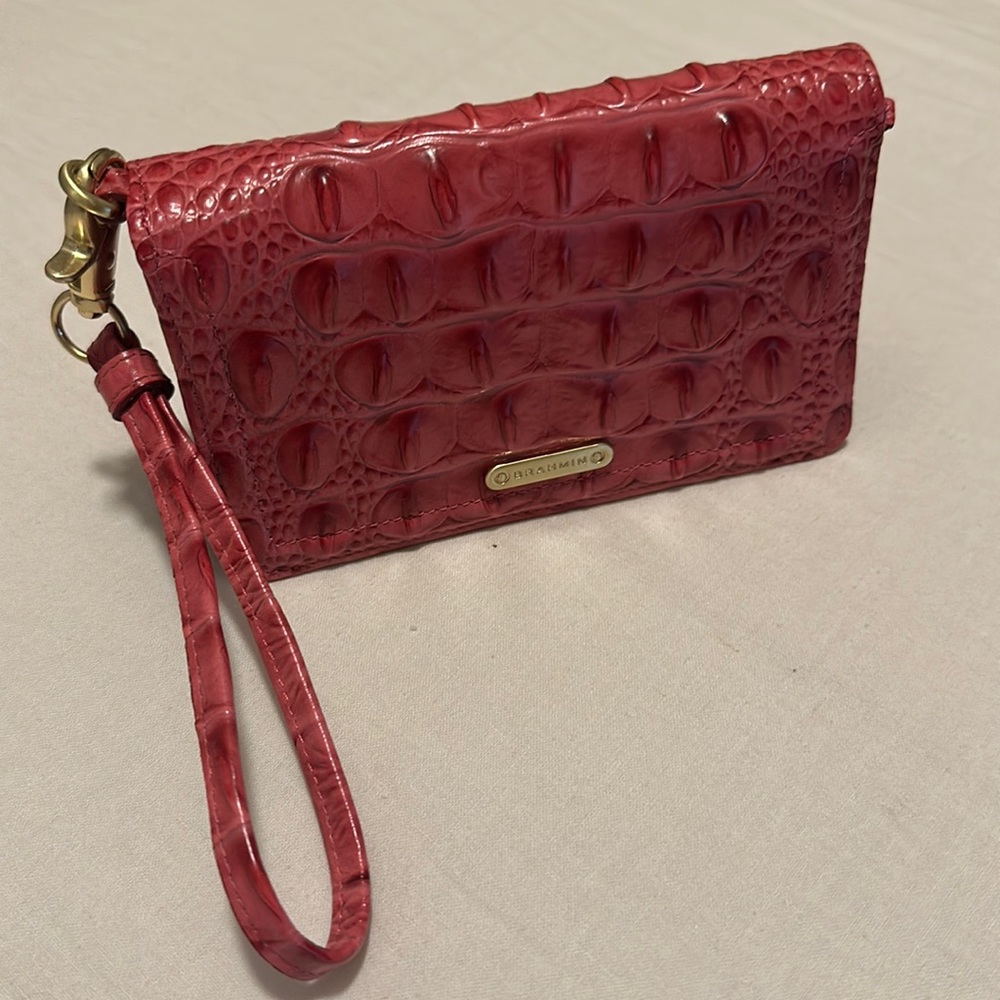 Brahmin pink wallet/wristlet